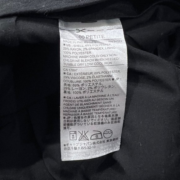 Banana Republic Straight Martin Fit Petite Dark Gray Women's Pants - Picture 6 of 7